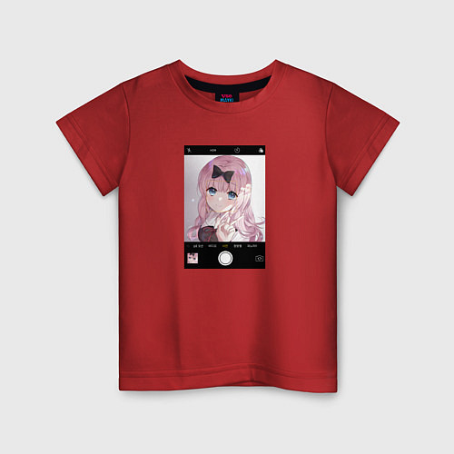 Детская футболка Кагуя фото / Красный – фото 1