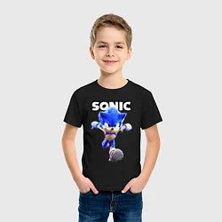 Футболка хлопковая детская Sonic the Hedgehog 2, цвет: черный — фото 2