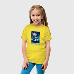 Футболка хлопковая детская Девушка голубого ветра Zenless Zone Zero, цвет: желтый — фото 2