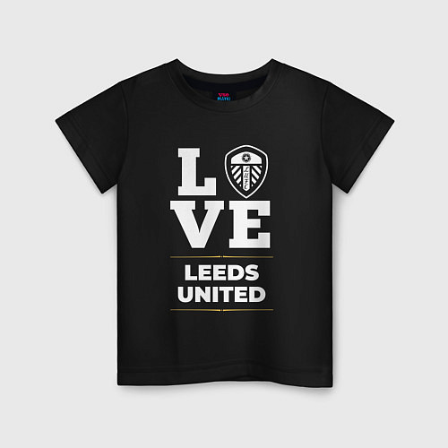 Детская футболка Leeds United Love Classic / Черный – фото 1