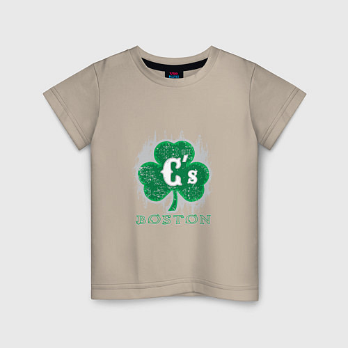 Детская футболка Boston Luck / Миндальный – фото 1