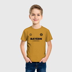 Футболка хлопковая детская Bayern Униформа Чемпионов, цвет: горчичный — фото 2