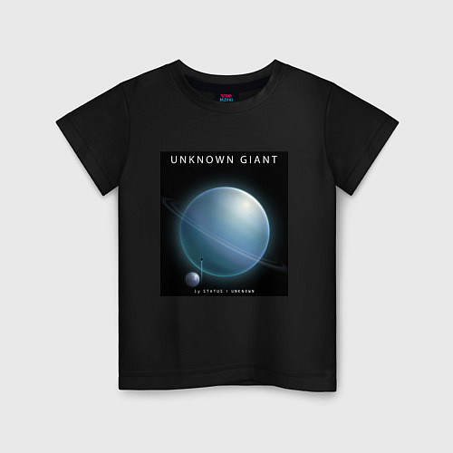 Детская футболка Unknown Giant Неизвестный Гигант Space collections / Черный – фото 1