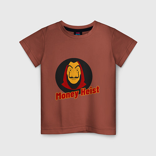 Детская футболка Dali - Money Heist / Кирпичный – фото 1