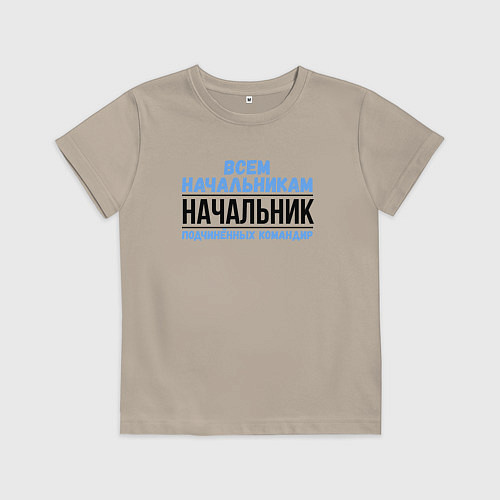 Детская футболка Подчинённых командир / Миндальный – фото 1