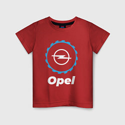 Футболка хлопковая детская Opel в стиле Top Gear, цвет: красный