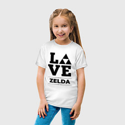 Футболка хлопковая детская Zelda Love Classic, цвет: белый — фото 2