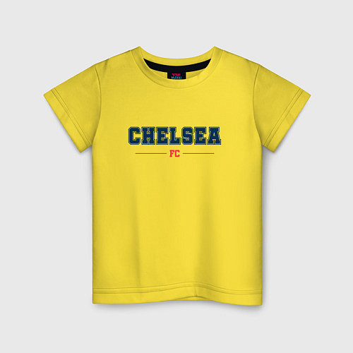 Детская футболка Chelsea FC Classic / Желтый – фото 1