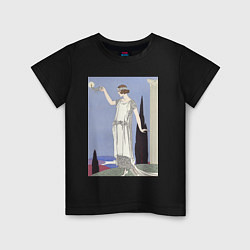 Футболка хлопковая детская Robe du Soir, de Worth Муза, цвет: черный