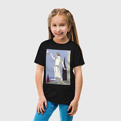 Футболка хлопковая детская Robe du Soir, de Worth Муза, цвет: черный — фото 2