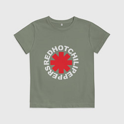 Футболка хлопковая детская Peppers - Logo, цвет: авокадо