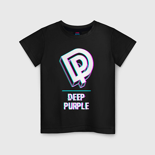 Детская футболка Deep Purple Glitch Rock / Черный – фото 1