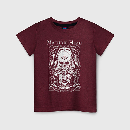 Детская футболка Machine Head Catharsis Groove metal / Меланж-бордовый – фото 1