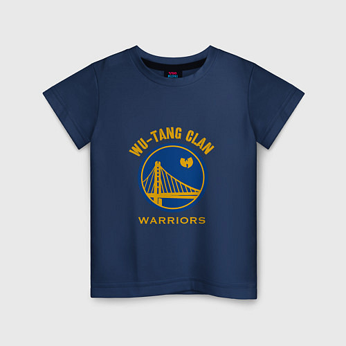 Детская футболка Wu - Warriors / Тёмно-синий – фото 1