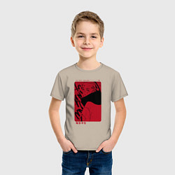 Футболка хлопковая детская Кэн Рюгудзи -Токийские мстители, цвет: миндальный — фото 2