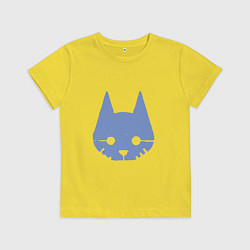 Футболка хлопковая детская Stray Blue, цвет: желтый