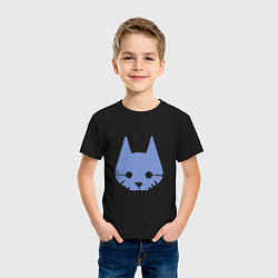 Футболка хлопковая детская Stray Blue, цвет: черный — фото 2