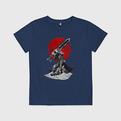 Футболка хлопковая детская Guts the Black Swordsman, цвет: тёмно-синий