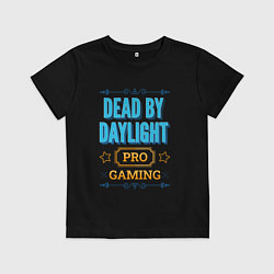 Футболка хлопковая детская Игра Dead by Daylight pro gaming, цвет: черный
