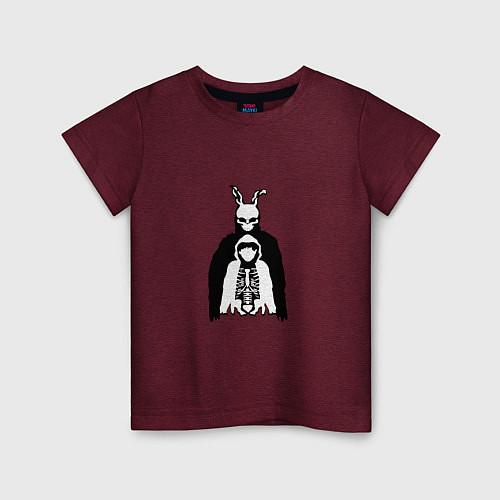 Детская футболка Донни Дарко / Меланж-бордовый – фото 1