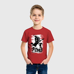 Футболка хлопковая детская Punk jump, цвет: красный — фото 2