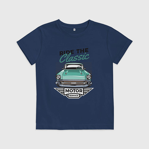 Детская футболка Ride the classic / Тёмно-синий – фото 1