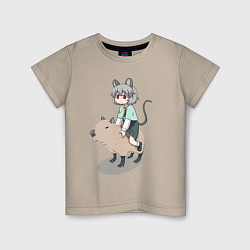 Детская футболка Nazrin - Touhou riding a capybara