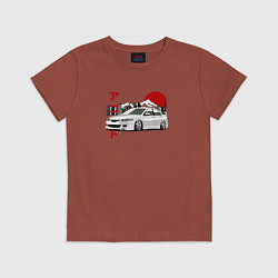 Футболка хлопковая детская Accord JDM Style, цвет: кирпичный