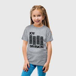 Футболка хлопковая детская Joy Division - rock, цвет: меланж — фото 2