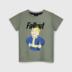 Футболка хлопковая детская Fallout blondie boy, цвет: авокадо