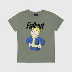 Футболка хлопковая детская Fallout blondie boy, цвет: авокадо