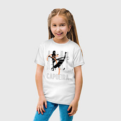 Футболка хлопковая детская Capoeira contactless combat, цвет: белый — фото 2