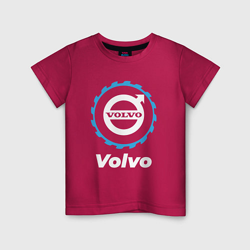 Детская футболка Volvo в стиле Top Gear / Маджента – фото 1