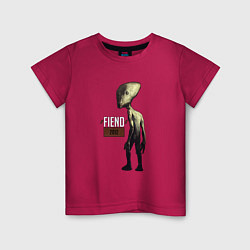 Футболка хлопковая детская FIEND 2012 - рок группа, цвет: маджента