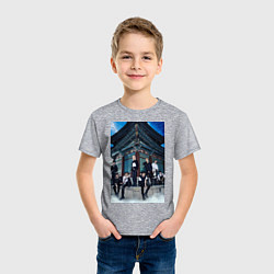 Футболка хлопковая детская Stray Kids Thunderous, цвет: меланж — фото 2
