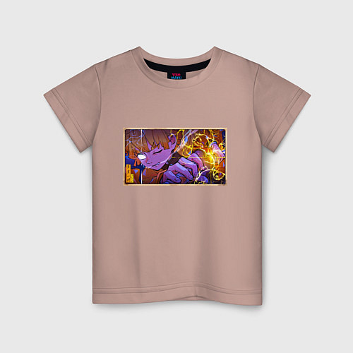 Детская футболка Зеницу бог грома - Клинок / Пыльно-розовый – фото 1