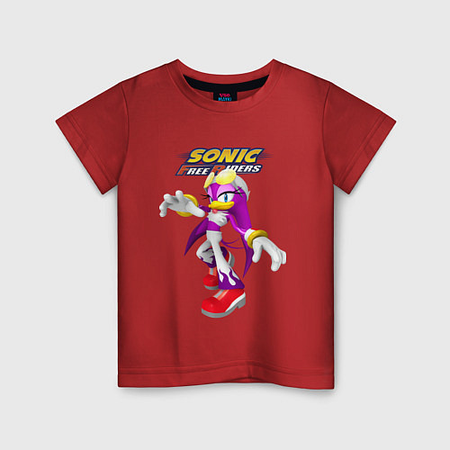 Детская футболка Sonic - ласточка Вейв - Free riders / Красный – фото 1