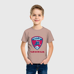 Футболка хлопковая детская ФК Клермон, цвет: пыльно-розовый — фото 2