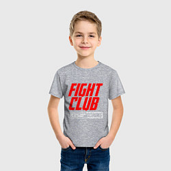 Футболка хлопковая детская Fight club boxing, цвет: меланж — фото 2