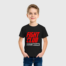 Футболка хлопковая детская Fight club boxing, цвет: черный — фото 2