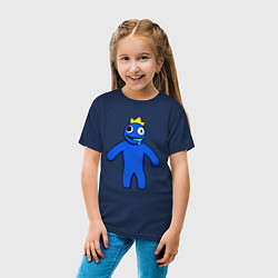 Футболка хлопковая детская Синий из Роблокс, цвет: тёмно-синий — фото 2