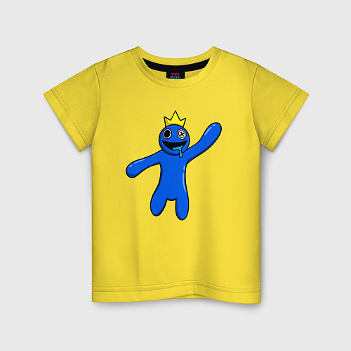 Детская футболка Роблокс: Синий / Желтый – фото 1