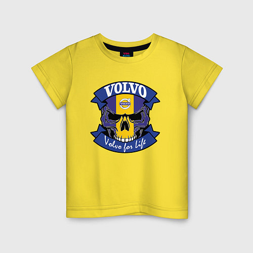Детская футболка Volvo for Life / Желтый – фото 1