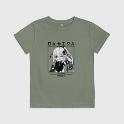 Футболка хлопковая детская Нахида в квадрате, цвет: авокадо