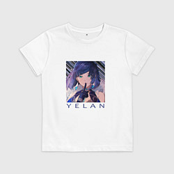 Футболка хлопковая детская Е Лань Таинственность, цвет: белый