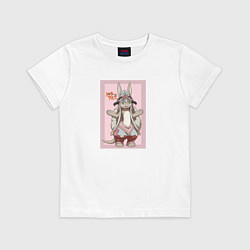 Футболка хлопковая детская Nanachi art, цвет: белый