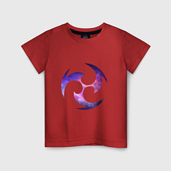 Футболка хлопковая детская Электро элемент, цвет: красный