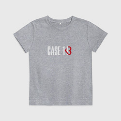 Футболка хлопковая детская Case 143, цвет: меланж