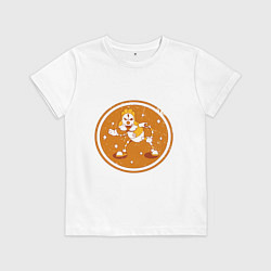 Футболка хлопковая детская Злой ретро клоун, цвет: белый