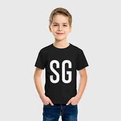 Футболка хлопковая детская SG - BTS, цвет: черный — фото 2